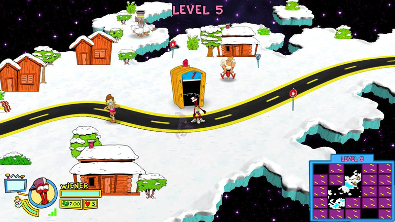 Back in the Groove uses 2D sprites placed over top a 3D world.